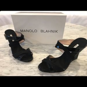 Manolo Blahnik Varchi Black Patent